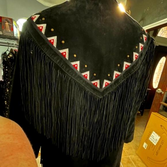 🤠Vintage Suede Western Jacket w/ Fringe🤠 - Picture 11 of 14